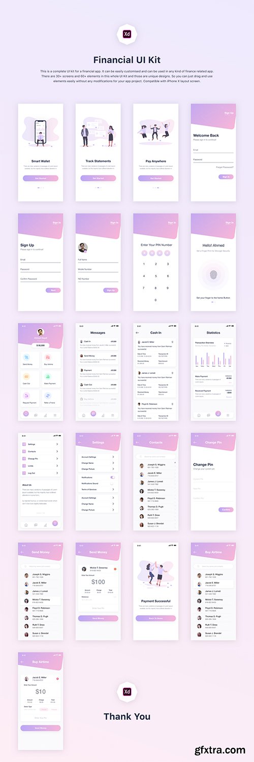 Financial Mobile UI Kit