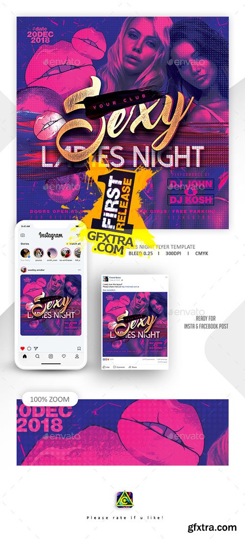 Ladies Night Flyer Template 22631313 Ladies Night Flyer Template 22631313