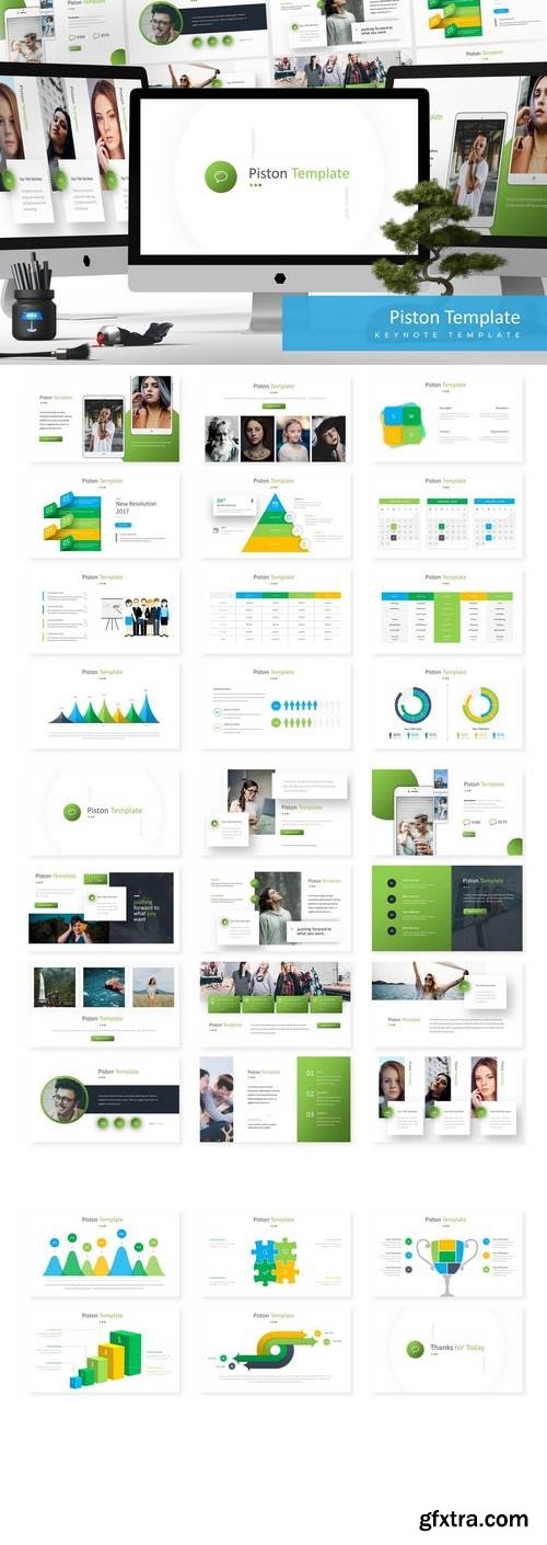 Piston - Powerpoint, Keynote, Google Sliders Templates