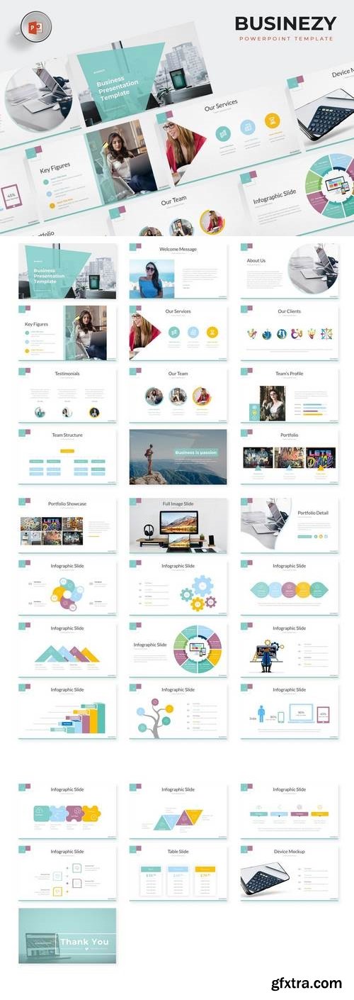 Businezy - Powerpoint, Keynote, Google Sliders Templates
