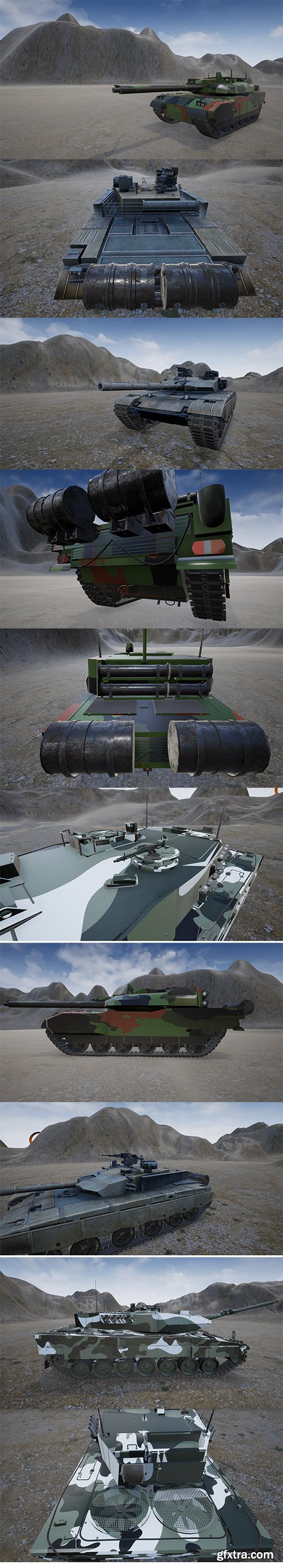 Cubebrush - Main Battle Tanks Pack for UE4 Cubebrush - Main Battle Tanks Pack for UE4