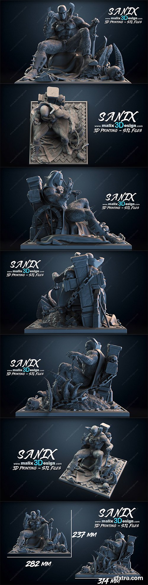 Cubebrush - Spawn - 3D Printable Model Cubebrush - Spawn - 3D Printable Model