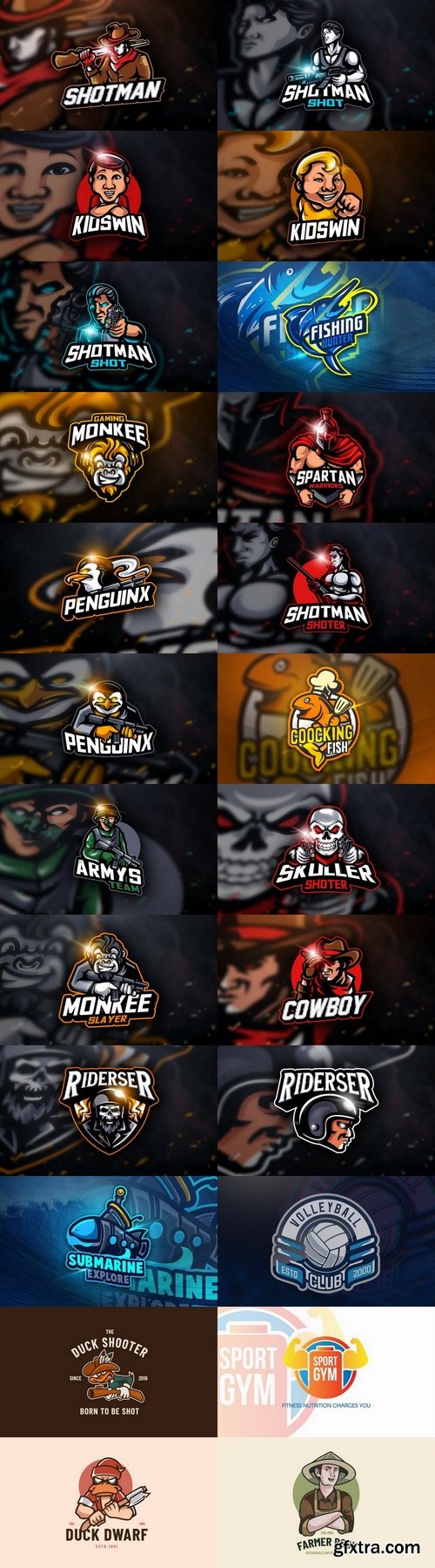 Logo Pack Mascot & Esport Logos