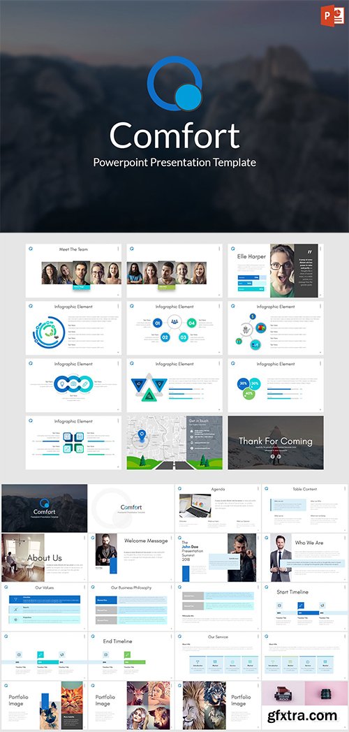 Comfort - Powerpoint, keynote and Google Sliders Template