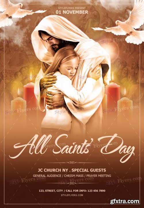 All Saints’ Day V1 2018 PSD Flyer Template
