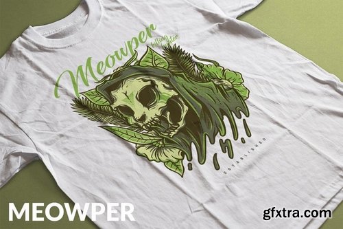 Meowper T-Shirt Design Template