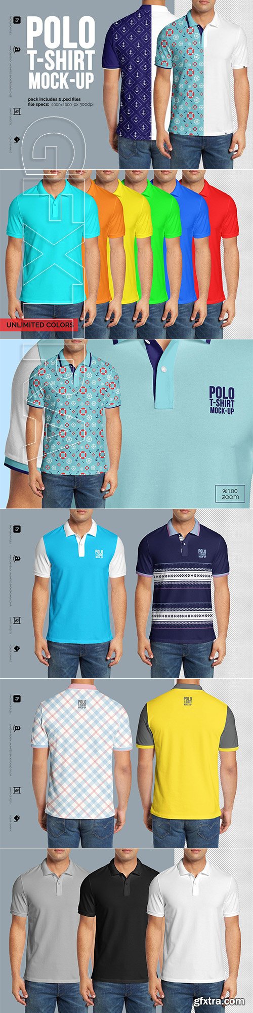 CreativeMarket - Polo shirt Mock-Up 2941662
