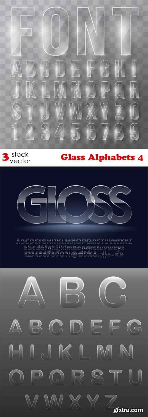 Vectors - Glass Alphabets 4