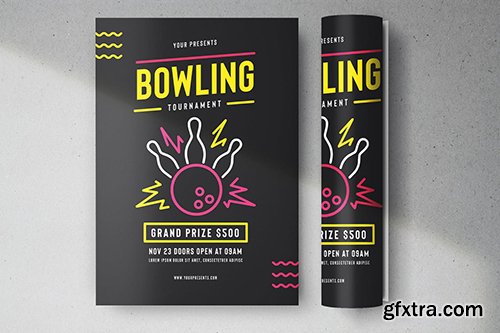 Bowling Tournament Flyer Bowling Tournament Flyer
