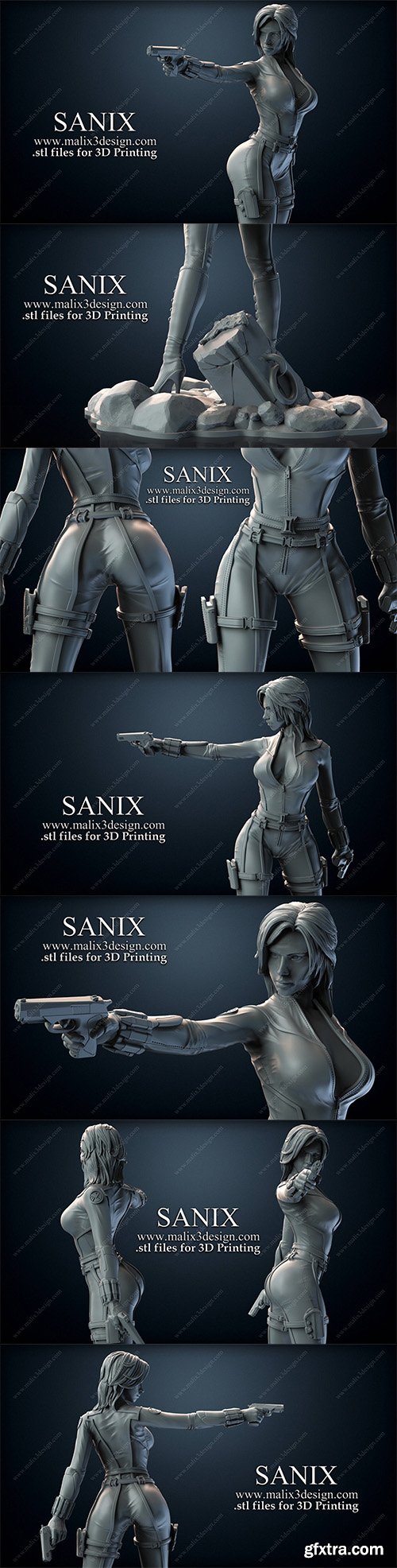 Cubebrush - Black Widow 3D Print Model