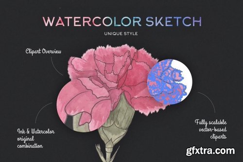 3000 Artistic Vectors Watercolors Flower Decorations & More 3000 Artistic Vectors Watercolors Flower Decorations & More