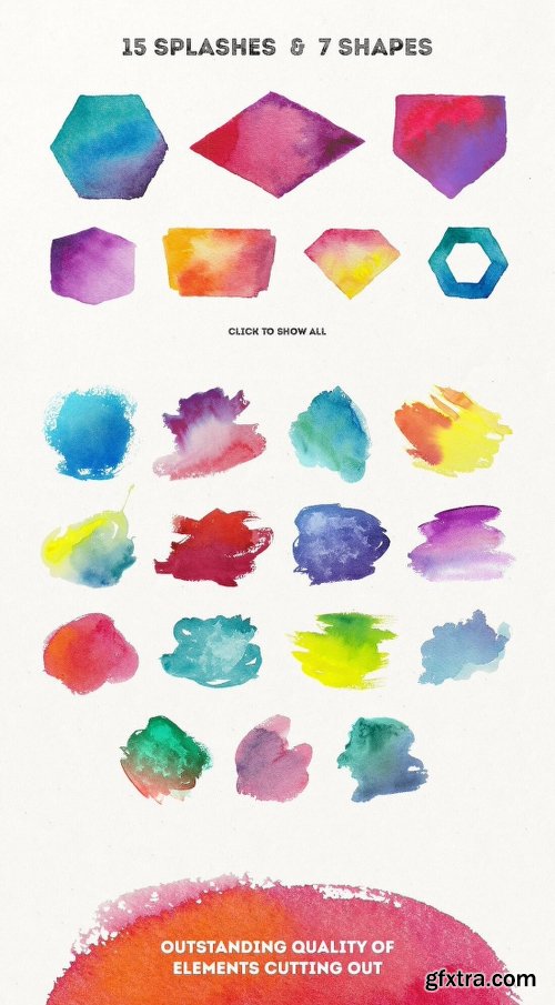 3000 Artistic Vectors Watercolors Flower Decorations & More 3000 Artistic Vectors Watercolors Flower Decorations & More