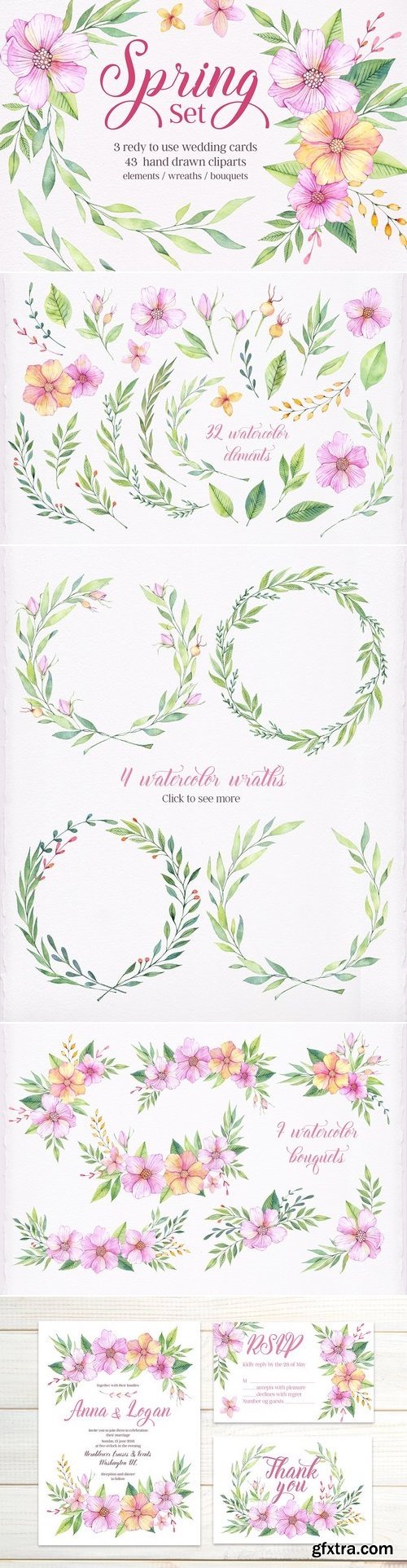 CM - Watercolor spring set 1304584