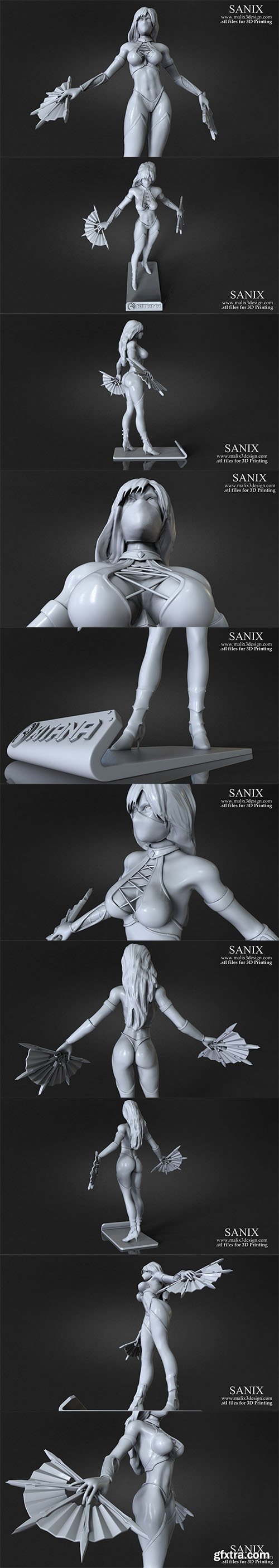 Cubebrush - Kitana - Mortal Kombat 3D Print Model