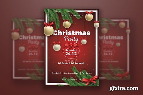 Christmas Party Poster Template