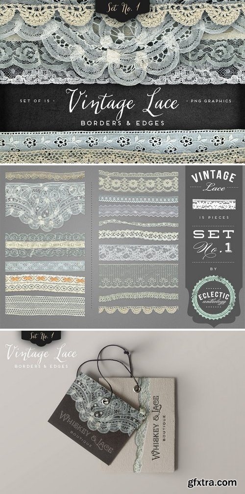 Vintage Lace Borders & Edges 1 12037