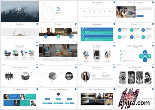 Burn - Powerpoint Template