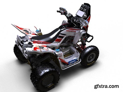 Yamaha Raptor QUAD 3D Model