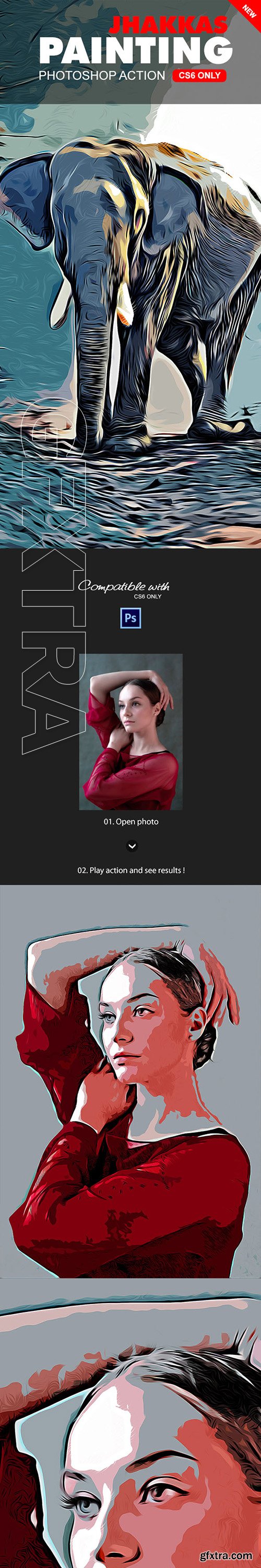 GraphicRiver - Jhakkas Painting Photoshop Action 22637876