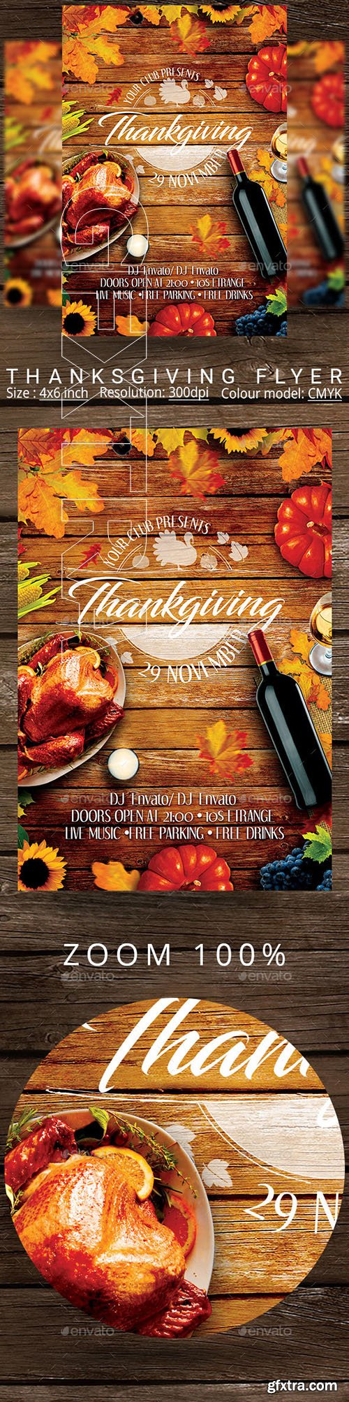 GraphicRiver - Thanksgiving Dinner Flyer 22650983