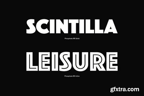 Phosphate Font Family - 2 Fonts