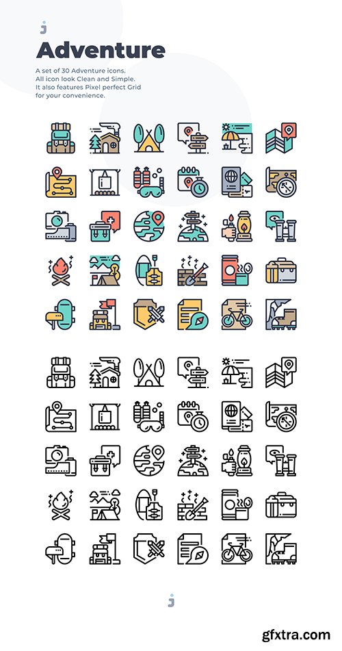 30 Adventure Icons