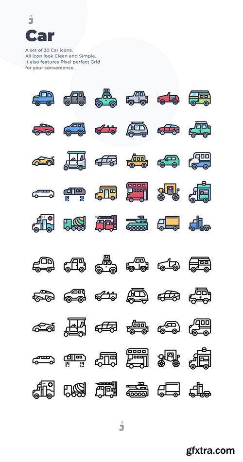 30 Car Icons