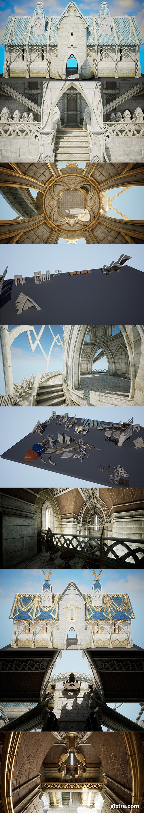 Cubebrush - High-Elf Fantasy Environment Cubebrush - High-Elf Fantasy Environment