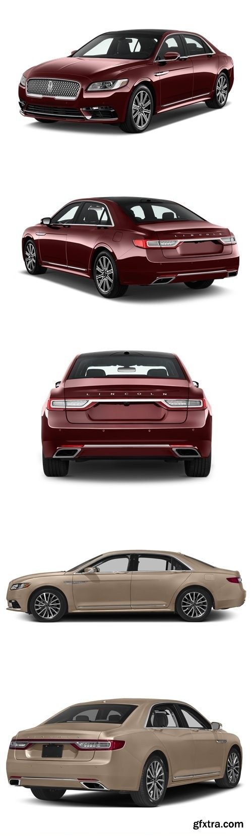 Lincoln Continental 2017 3D Model