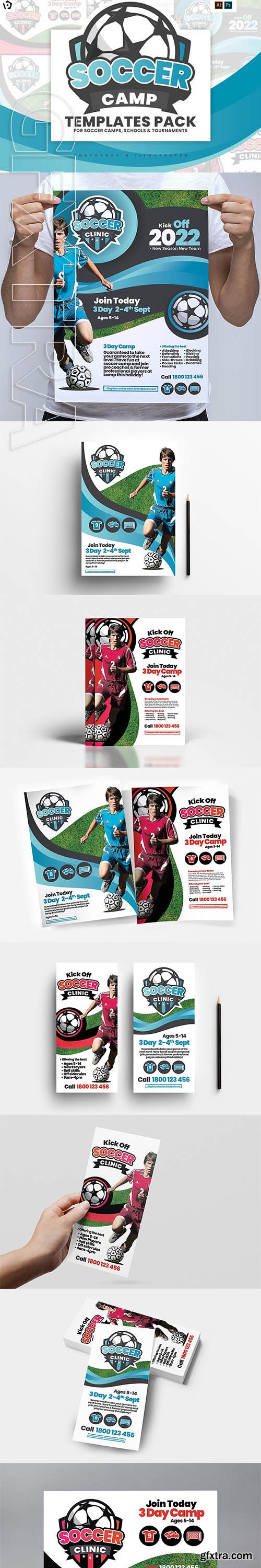 CreativeMarket - Soccer Camp Templates Pack 2965867