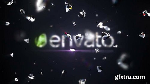 Videohive Shattered Diamond Logo Text Reveal 21059112