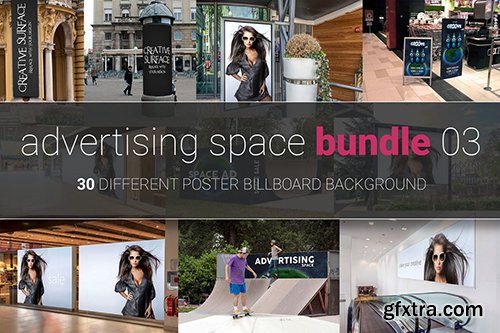 Advertising Space Mock-up Bundle 03 Advertising Space Mock-up Bundle 03