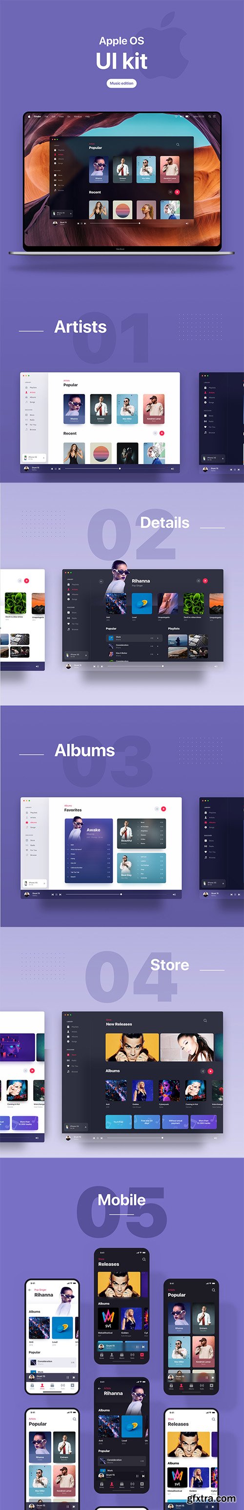 Music OS Future UI Kit