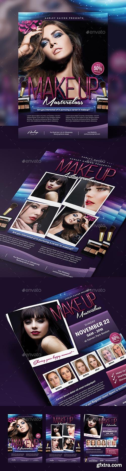 Beauty Make-up / Cosmetic Flyer 18064858