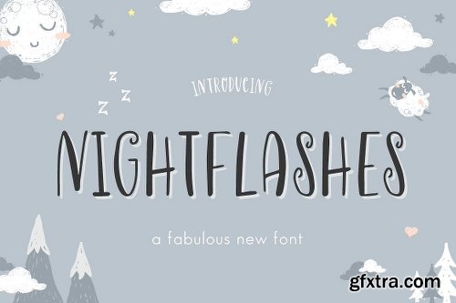 CreativeMarket Nightflashes Font 3031133