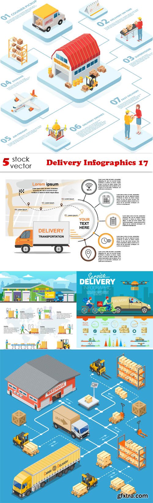Vectors - Delivery Infographics 17