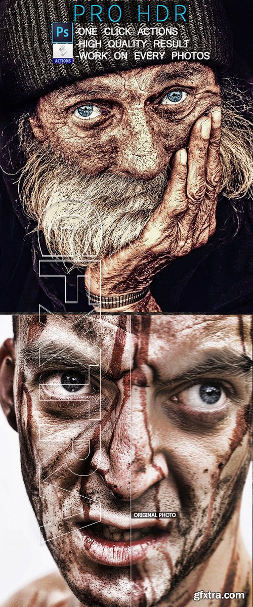 GraphicRiver - PRO HDR Photoshop Action 22703478