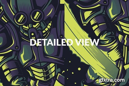 Shadown Knight T-Shirt Design Template