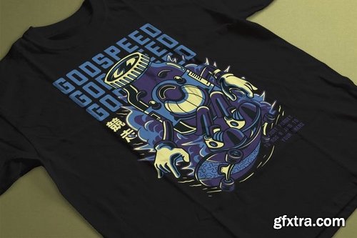 Godspeed T-Shirt Design Template