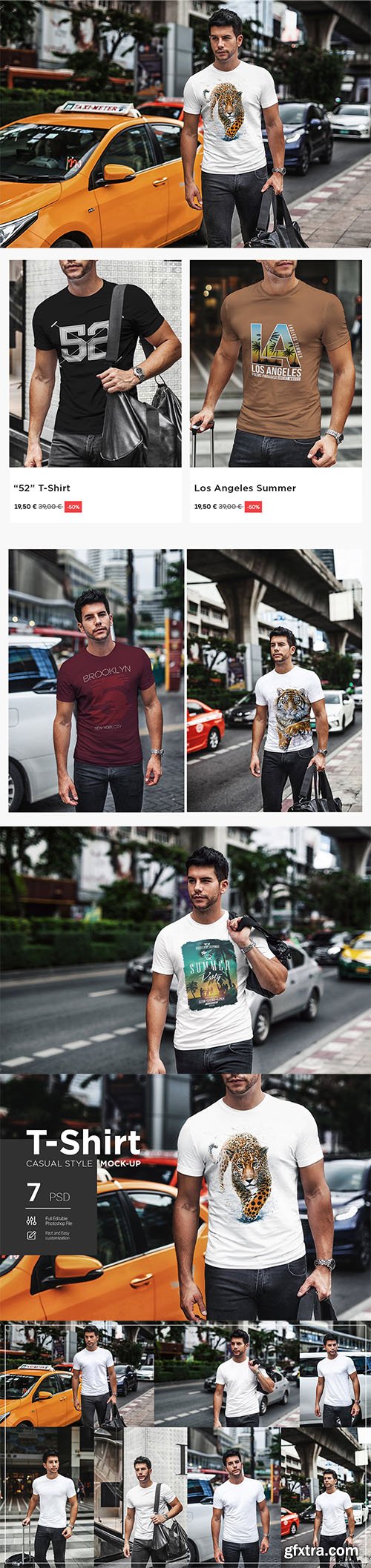 T-Shirt Mock-Up Casual Style T-Shirt Mock-Up Casual Style