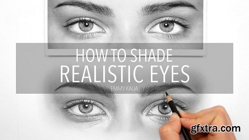 How to shade Realistic Eyes with Graphite Pencils
