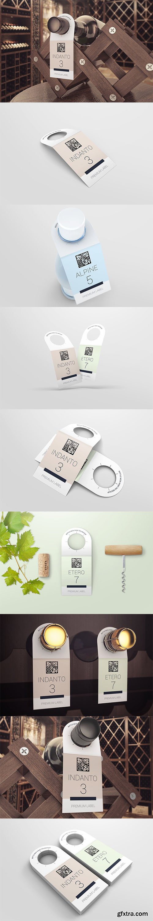 Bottle Neck Hang Tag Mockup Bottle Neck Hang Tag Mockup