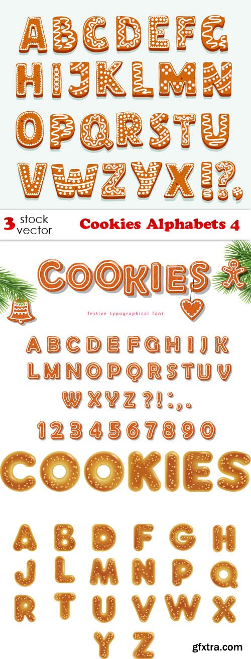 Vectors - Cookies Alphabets 4