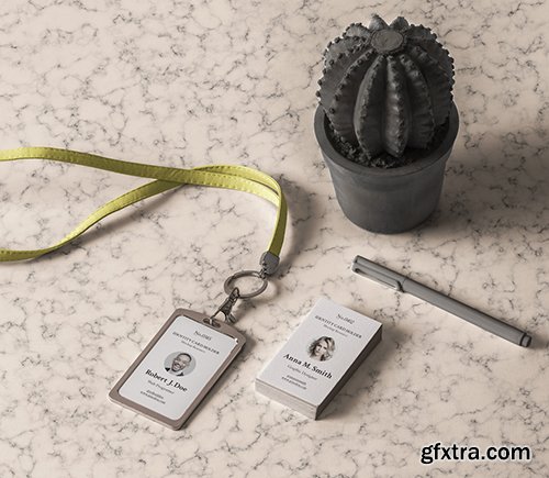 Stationery Psd ID Card Holder Mockup Stationery Psd ID Card Holder Mockup