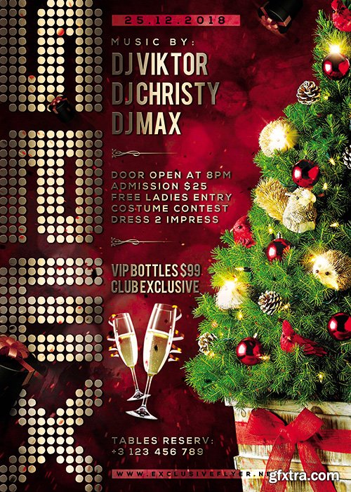 Xmas Night 2019 Flyer - Seasonal A5 Template Xmas Night 2019 Flyer - Seasonal A5 Template