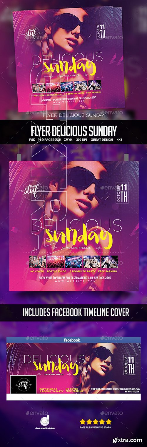 GraphicRiver - Flyer Delicious Sunday 22666531