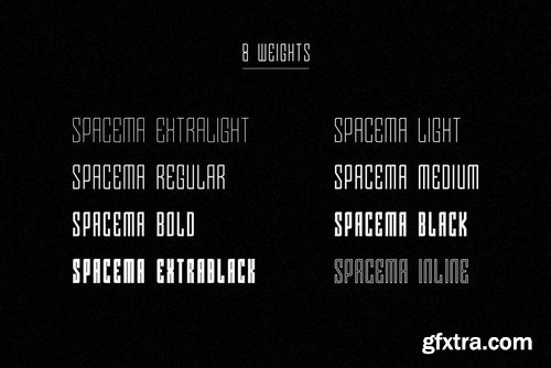 Spacema Font Family Spacema Font Family