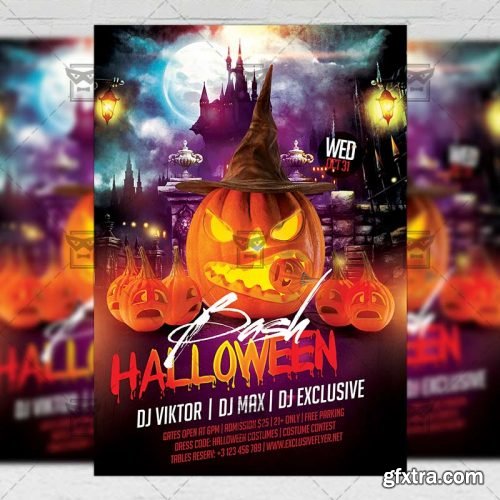 Halloween Bash Flyer - Seasonal A5 Template Halloween Bash Flyer - Seasonal A5 Template