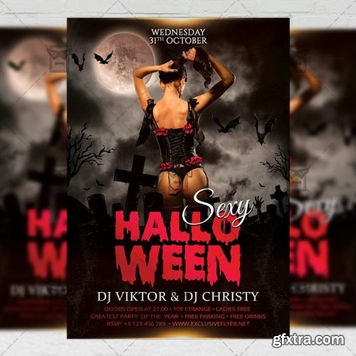 Sexy Halloween Flyer - Seasonal A5 Template Sexy Halloween Flyer - Seasonal A5 Template