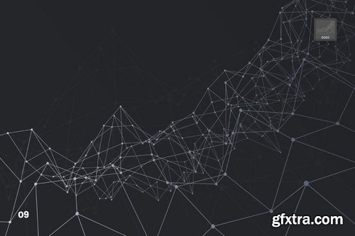Abstract Plexus Particles Photoshop Brushes